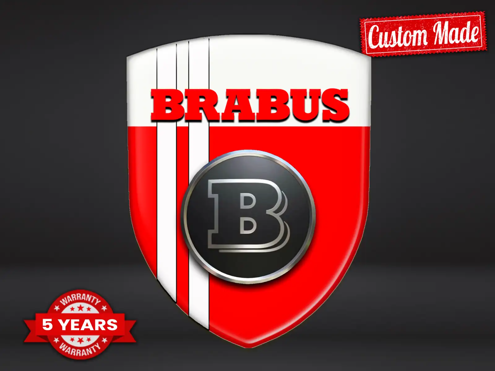 Brabus Heckscheibenaufkleber Robust Limitiert Hochwertig